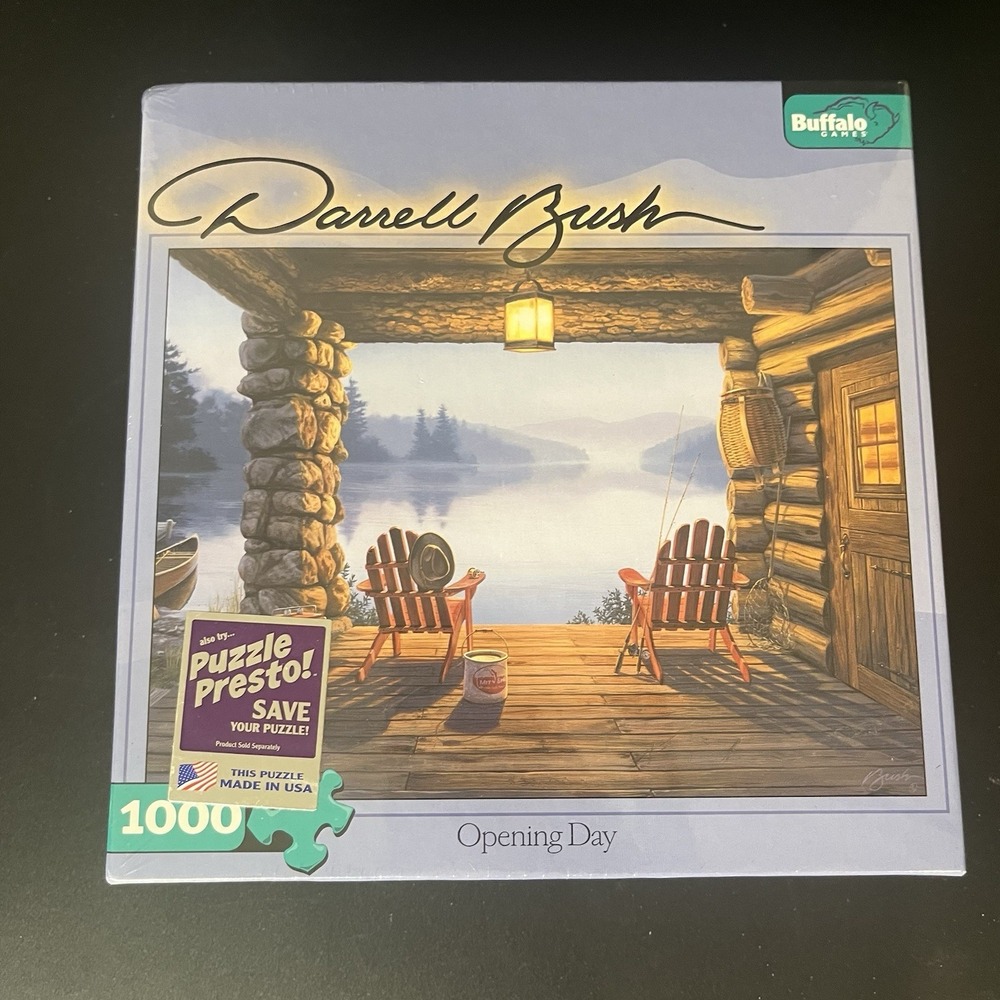 Buffalo Games Darrell Bush Opening Day 1000 Piece Jigsaw Puzzle 1026 Pcs New